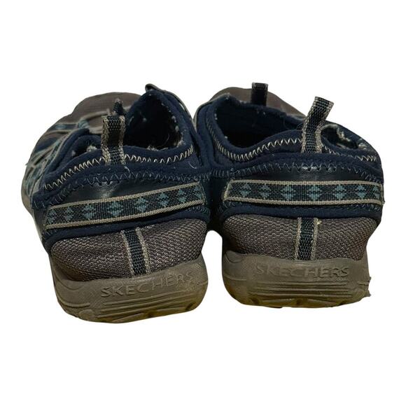 Skechers Reggae Blue Gray Aztec Strap Sport Sandals Women's Size 8 Comfort - Picture 5 of 8